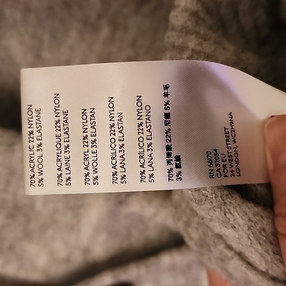 Free People Eucalyptus Oversized Wool Blend Cardigan Sweater Grey Size Small - Picture 13 of 14